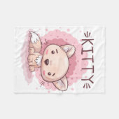 Kat Fleece Blanket (Voorkant (Horizontaal))