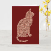 Kat  Floral Kaart reeks 11 (Gele Bloem)