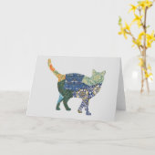 Kat  Floral Kaart reeks 2 (Gele Bloem)