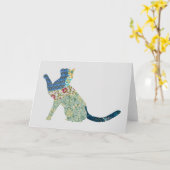 Kat  Floral Kaart reeks 3 (Gele Bloem)