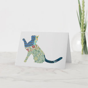 Kat Floral Kaart reeks 3