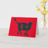 Kat  Floral Kaart reeks 6 (Gele Bloem)