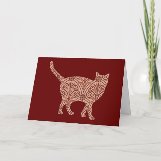 Kat  Floral Kaart reeks 7 (Voorkant)