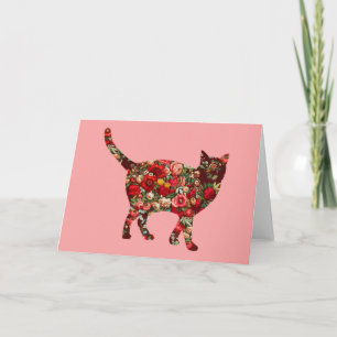 Kat Floral Kaart reeks 9