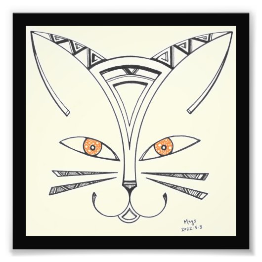 Kat Foto Afdruk (Voorkant)