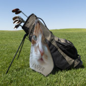 Kat Foto Golfhanddoek (Groen)