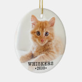 Kat Foto Keramisch Ornament (Rechts)