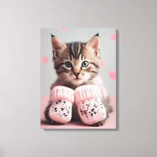 Kat Foto Kunst Canvas Afdruk