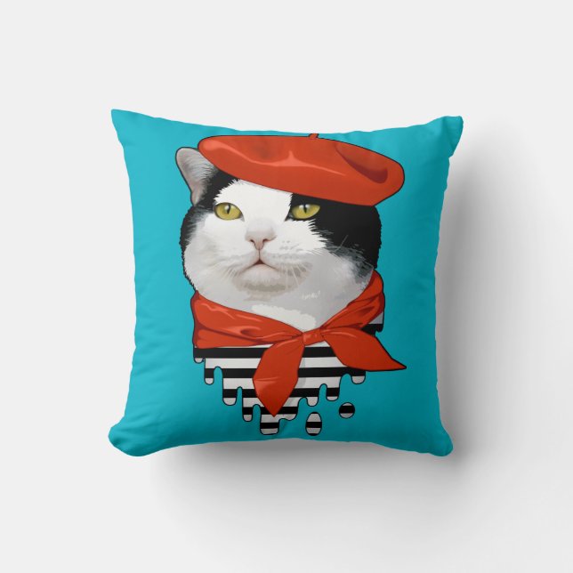 kat Frenchman Kussen (Voorkant)