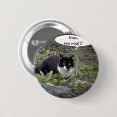 Kat Funnu Aangepaste Ronde Badge Button 5,7 Cm (Voorkant /achterkant)