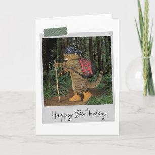 Kat Funny Birthday Card Kaart