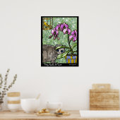 Kat, Fuschia en Tweet Poster (Keuken)