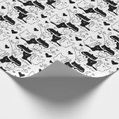 Kat Galore Pattern Cadeaupapier (Hoek)
