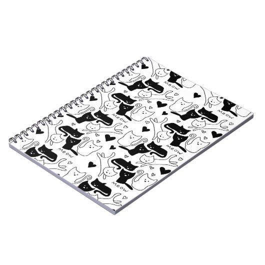 Kat Galore Pattern Notitieboek (Linkerzijde)