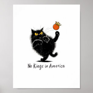 Kat Geen Koningen In Amerika Wij Het Volk Politiek Poster