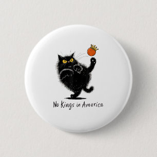Kat Geen Koningen In Amerika Wij Het Volk Politiek Ronde Button 5,7 Cm