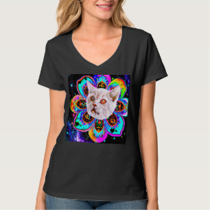 Kat-gelaatbloem, googelkitten t-shirt