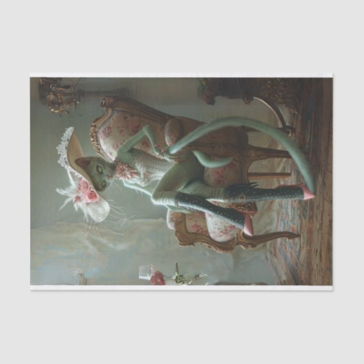 Kat genaamd Adaline dat is Tissuepapier (Voorkant)