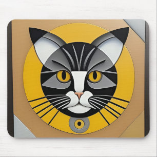 Kat Geometrische Kunst Muismat