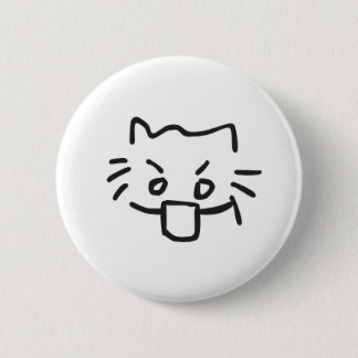 Kat geschokt ronde button 5,7 cm