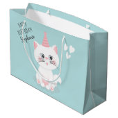 Kat Gesponnen op dag van geboorte Groot Cadeauzakje (Achterkant Gekanteld)