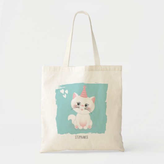 Kat Gesponnen op dag van geboorte Tote Bag (Voorkant)