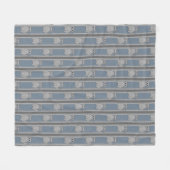 Kat gestreept fleece deken (Voorkant (Horizontaal))