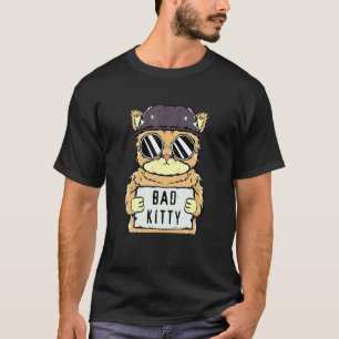 Kat Gevangenis Gevangenis Gedetineerde Slechte Kat T-shirt