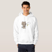 Kat Gevist met Geviste staaf Hoodie (Voorkant volledig)