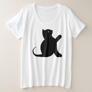 Kat Gezegde Hallo Grote Maat T-shirt