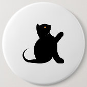 Kat Gezegde Hallo Ronde Button 6,0 Cm (Voorkant)
