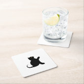 Kat Gezegde Hallo Vierkante Kartonnen Onderzetter (Insitu)