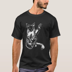 Kat Gitarist Gitaar - Balinese Vader Moeder T-shirt