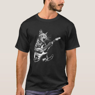 Kat Gitarist Gitaar - Ocicat Vader Moeder T-shirt