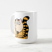 Kat glimlachen koffiemok (Voorkant links)