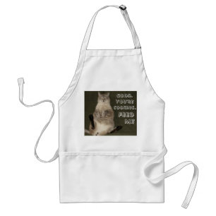 Kat "GOED. JE KIJKT. VOET ME" Apron Standaard Schort