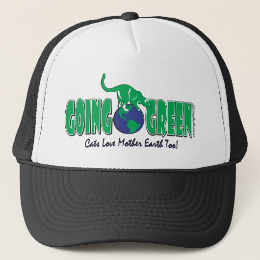 KAT-GOING-GROEN TRUCKER PET (Voorkant)