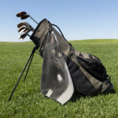 Kat Golfhanddoek (Groen)