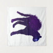 Kat grafisch ontwerp van het hoekige melkwegstelse wandkleed (Voorkant (horizontaal))