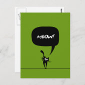 kat groen 1 Briefkaart (Voorkant / Achterkant)