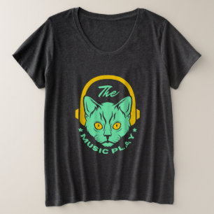 Kat Grote Maat T-shirt