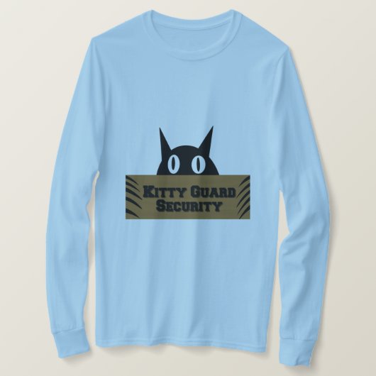 Kat Guard Security Funny Meme T-shirt (Design voorkant)