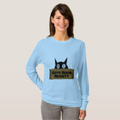Kat Guard Security Funny Meme T-shirt (Voorkant volledig)