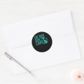 Kat Haardont Care Ronde Sticker (Envelop)