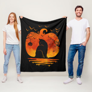 KAT HALLOWEEN KOSTUUM POMPOEN KATTEN LIEFHEBBERS H FLEECE DEKEN