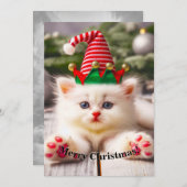 Kat Happy Furbaby Vakantie Kerstmis (Voorkant / Achterkant)