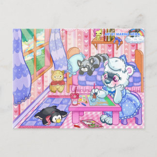Kat Happy Room Briefkaart