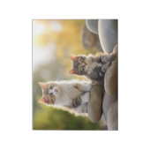 Kat harige huisdier rustig vredig notitieblok (Gedraaid)