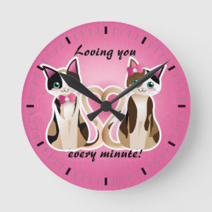 Kat hart - calico ver - klok