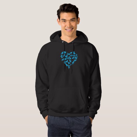 Kat-hart kat-pap-kat-mama hoodie (Voorkant volledig)
